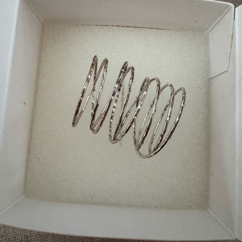 Stella & Dot Silver Gwen Wrap Ring